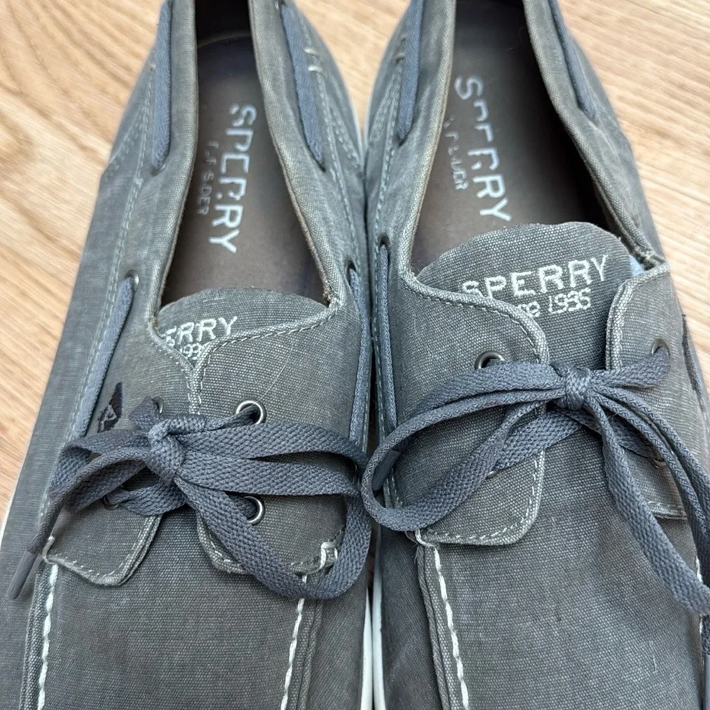 Sperry Shoes Men’s Canvas Gray